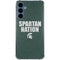 Michigan State University Spartans Nation Galaxy A35 5G Clear Case