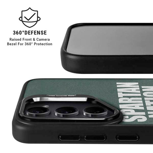 Michigan State University Spartans Nation Galaxy S24 FE Kickstand Case