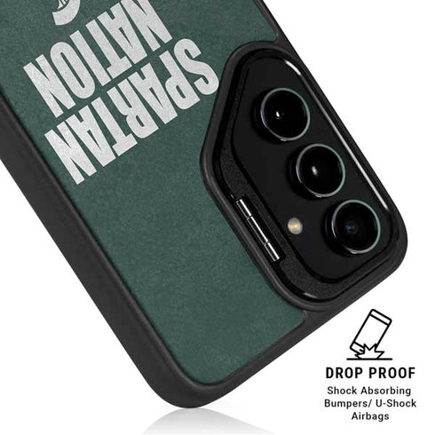 Michigan State University Spartans Nation Galaxy S24 FE Kickstand Case