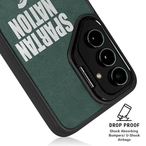 Michigan State University Spartans Nation Galaxy S24 Kickstand Case