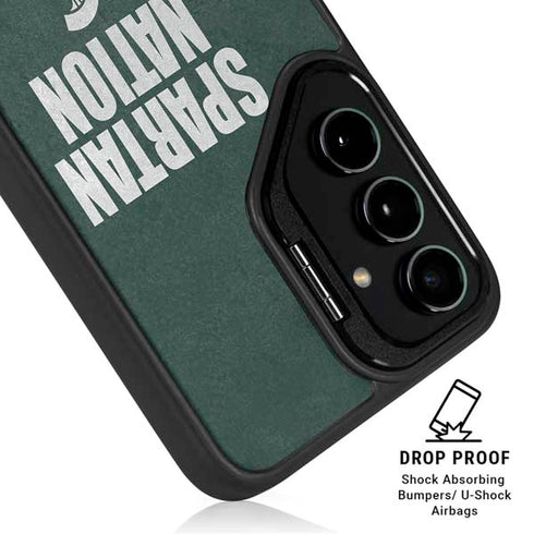 Michigan State University Spartans Nation Galaxy S25 Plus Kickstand Case