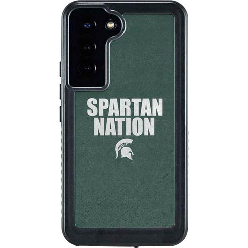Michigan State University Spartans Nation Galaxy S24 Plus Waterproof Case