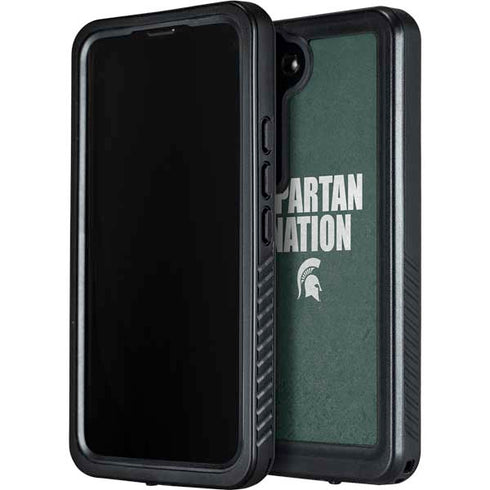 Michigan State University Spartans Nation Galaxy S24 Plus Waterproof Case