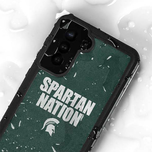 Michigan State University Spartans Nation Galaxy S24 Plus Waterproof Case