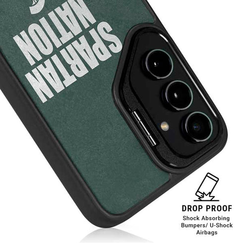 Michigan State University Spartans Nation Galaxy S25 Ultra Kickstand Case