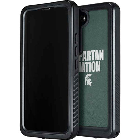 Michigan State University Spartans Nation Galaxy S24 Waterproof Case