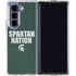 Michigan State University Spartans Nation Galaxy Z Fold5 5G Clear Case
