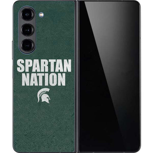 Michigan State University Spartans Nation Galaxy Z Fold5 5G Skin