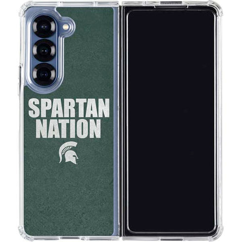 Michigan State University Spartans Nation Galaxy Z Fold6 Clear Case
