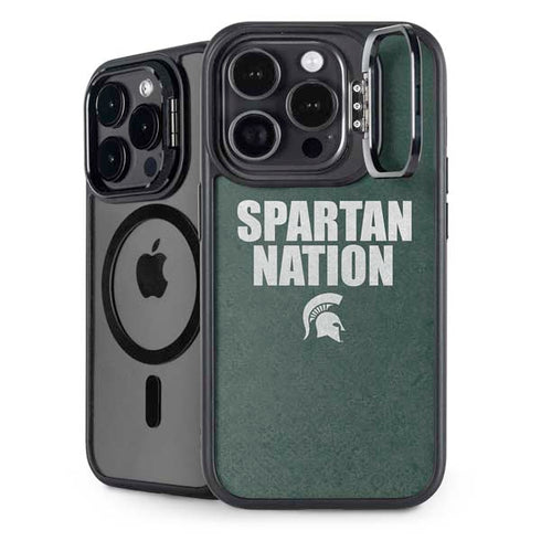 Michigan State University Spartans Nation iPhone 13 Pro Max Kickstand Case
