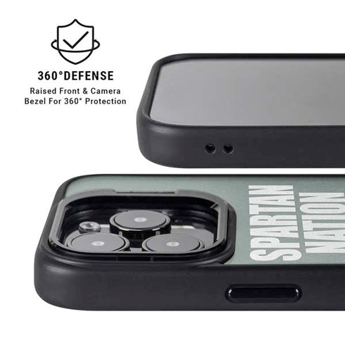 Michigan State University Spartans Nation iPhone 13 Pro Max Kickstand Case