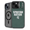 Michigan State University Spartans Nation iPhone 14 Kickstand Case