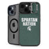 Michigan State University Spartans Nation iPhone 14 Kickstand Case