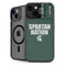 Michigan State University Spartans Nation iPhone 14 Plus Kickstand Case