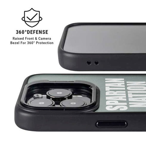 Michigan State University Spartans Nation iPhone 14 Pro Kickstand Case