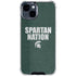 Michigan State University Spartans Nation iPhone 15 Clear Case