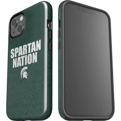 Michigan State University Spartans Nation iPhone 15 Impact Case