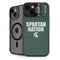 Michigan State University Spartans Nation iPhone 15 Kickstand Case