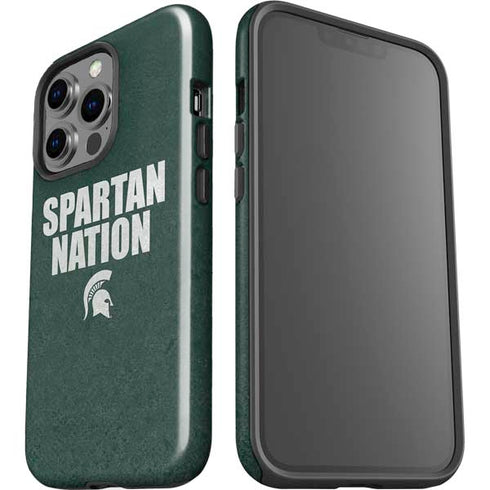 Michigan State University Spartans Nation iPhone 15 Pro Impact Case