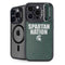 Michigan State University Spartans Nation iPhone 15 Pro Kickstand Case
