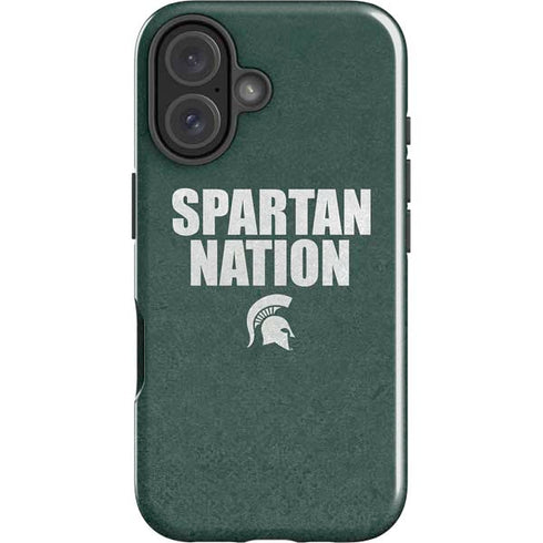 Michigan State University Spartans Nation iPhone 16 Impact Case