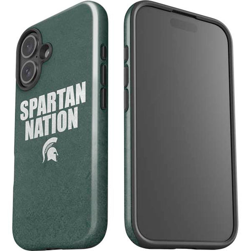 Michigan State University Spartans Nation iPhone 16 Impact Case