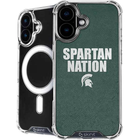 Michigan State University Spartans Nation iPhone 16 MagSafe Case