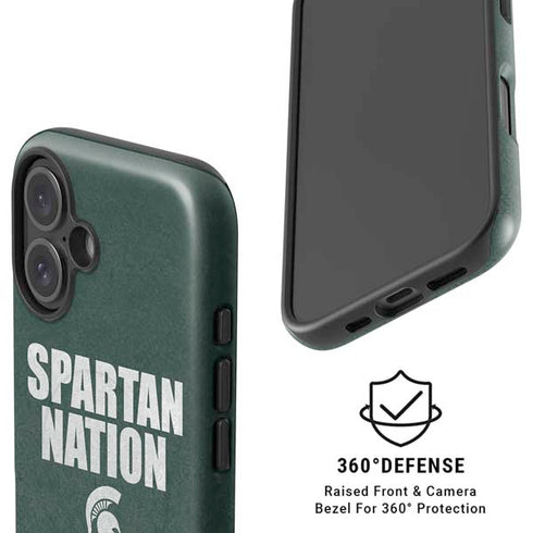 Michigan State University Spartans Nation iPhone 16 Magsafe Impact Case