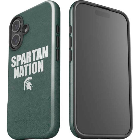 Michigan State University Spartans Nation iPhone 16 Plus Impact Case