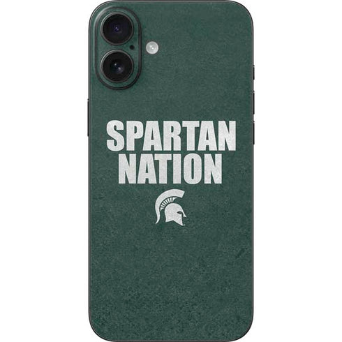 Michigan State University Spartans Nation iPhone 16 Plus Skin