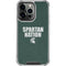 Michigan State University Spartans Nation iPhone 16 Pro Clear Case