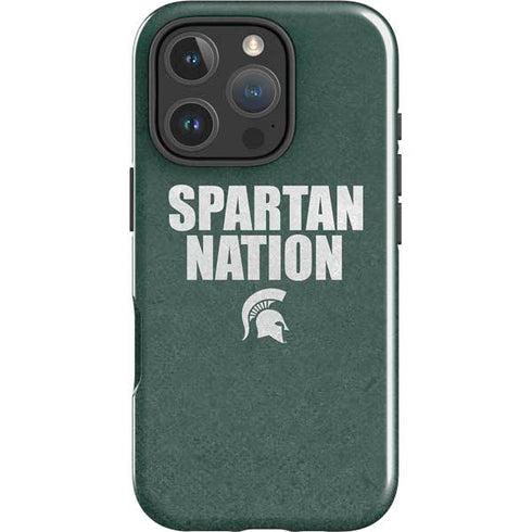 Michigan State University Spartans Nation iPhone 16 Pro Max Impact Case