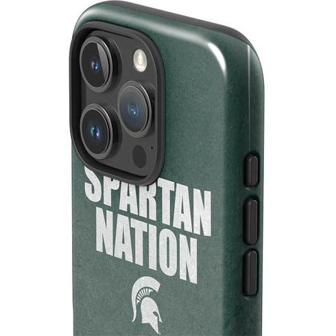 Michigan State University Spartans Nation iPhone 16 Pro Max Impact Case