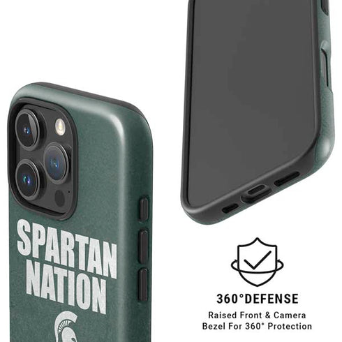 Michigan State University Spartans Nation iPhone 16 Pro Max Magsafe Impact Case