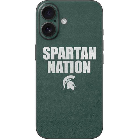 Michigan State University Spartans Nation iPhone 16 Skin