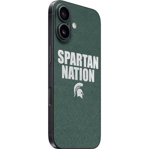 Michigan State University Spartans Nation iPhone 16 Skin