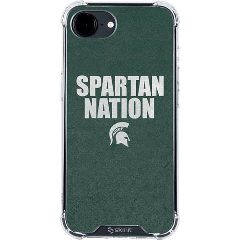 Michigan State University Spartans Nation iPhone 16e Clear Case