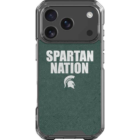 Michigan State University Spartans Nation iPhone 18 Pro Clear Case