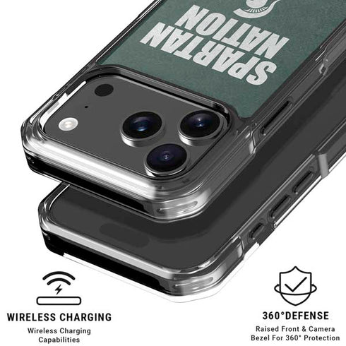 Michigan State University Spartans Nation iPhone 18 Pro Clear Case