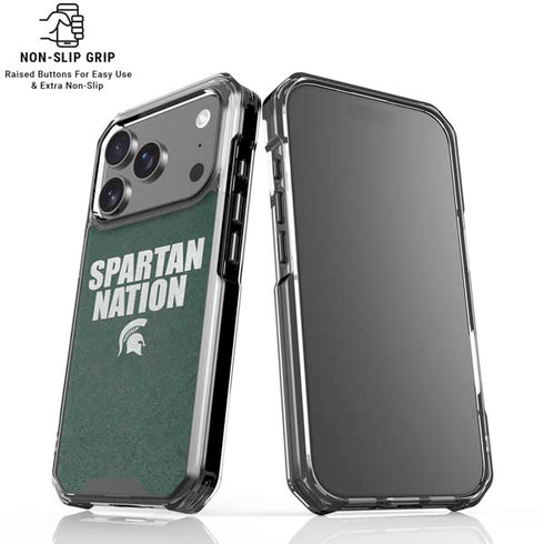 Michigan State University Spartans Nation iPhone 18 Pro Clear Case
