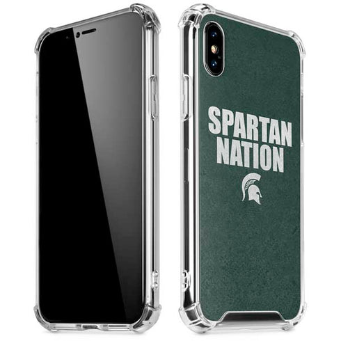 Michigan State University Spartans Nation iPhone X/XS Clear Case