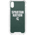 Michigan State University Spartans Nation iPhone XS Clear Case
