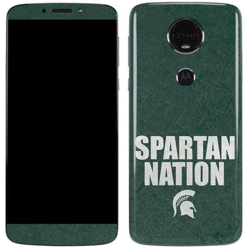 Michigan State University Spartans Nation Moto E5 Plus Skin