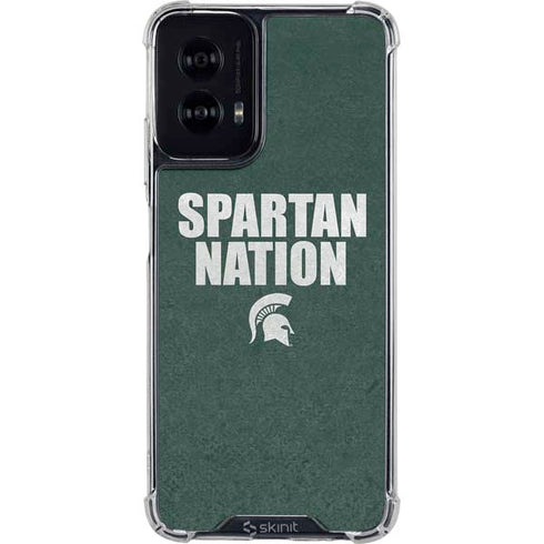 Michigan State University Spartans Nation Moto G Power 5G (2024) Clear Case