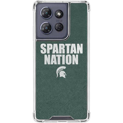 Michigan State University Spartans Nation Moto G Power 5G (2025) Clear Case