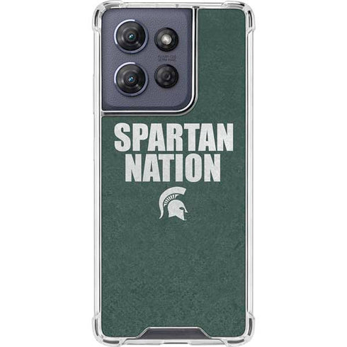 Michigan State University Spartans Nation Moto G Stylus 5G (2025) Clear Case