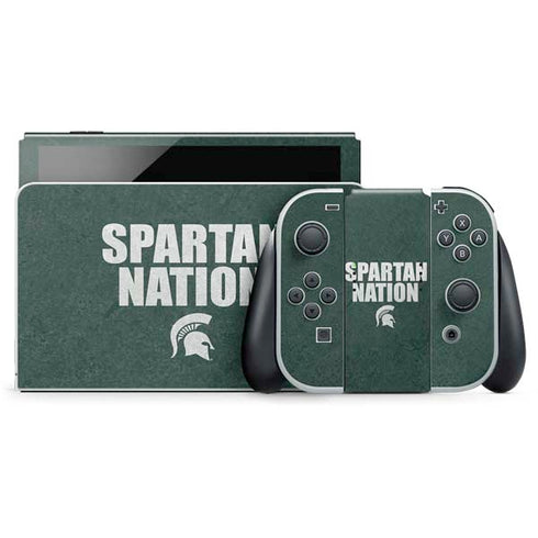 Michigan State University Spartans Nation Nintendo Skins