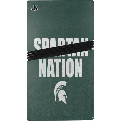 Michigan State University Spartans Nation PS5 Pro Bundle Skin