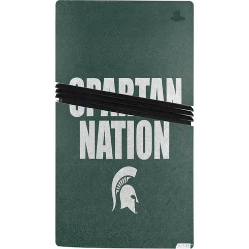 Michigan State University Spartans Nation PS5 Pro Bundle Skin