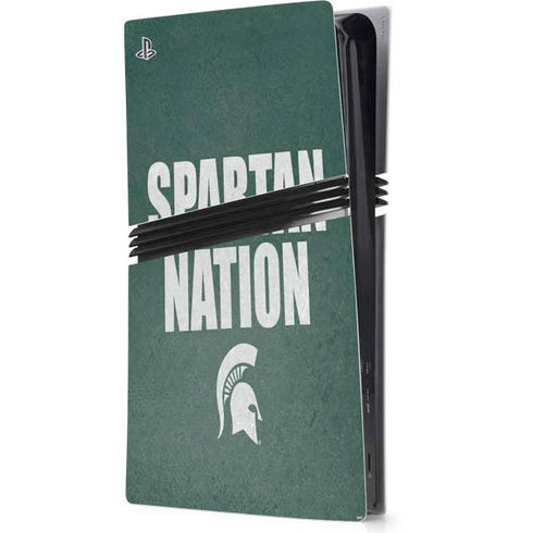 Michigan State University Spartans Nation PS5 Pro Console Skin